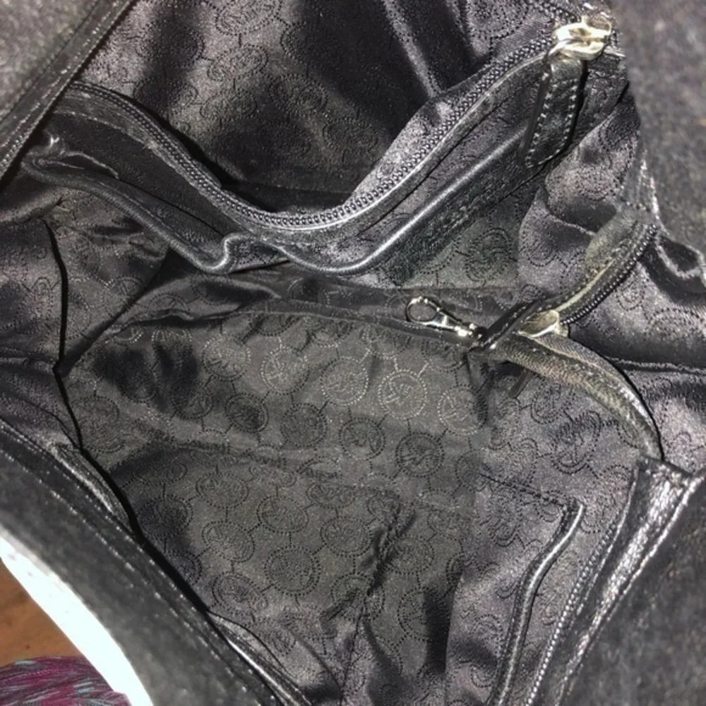 MICHAEL KORS CHELSEA Hangbag black leather chain